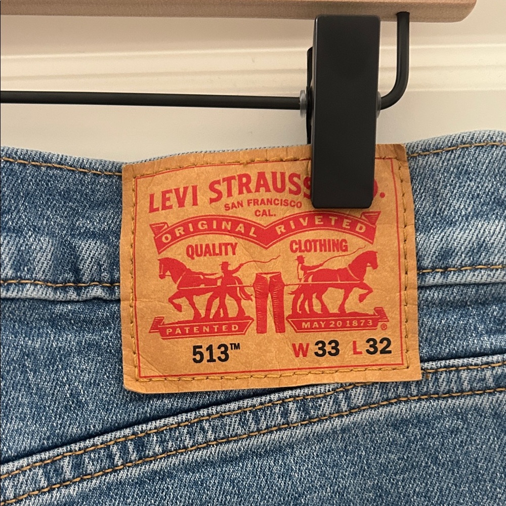 Levi's 513 Men's Slim Straight Blue Jeans